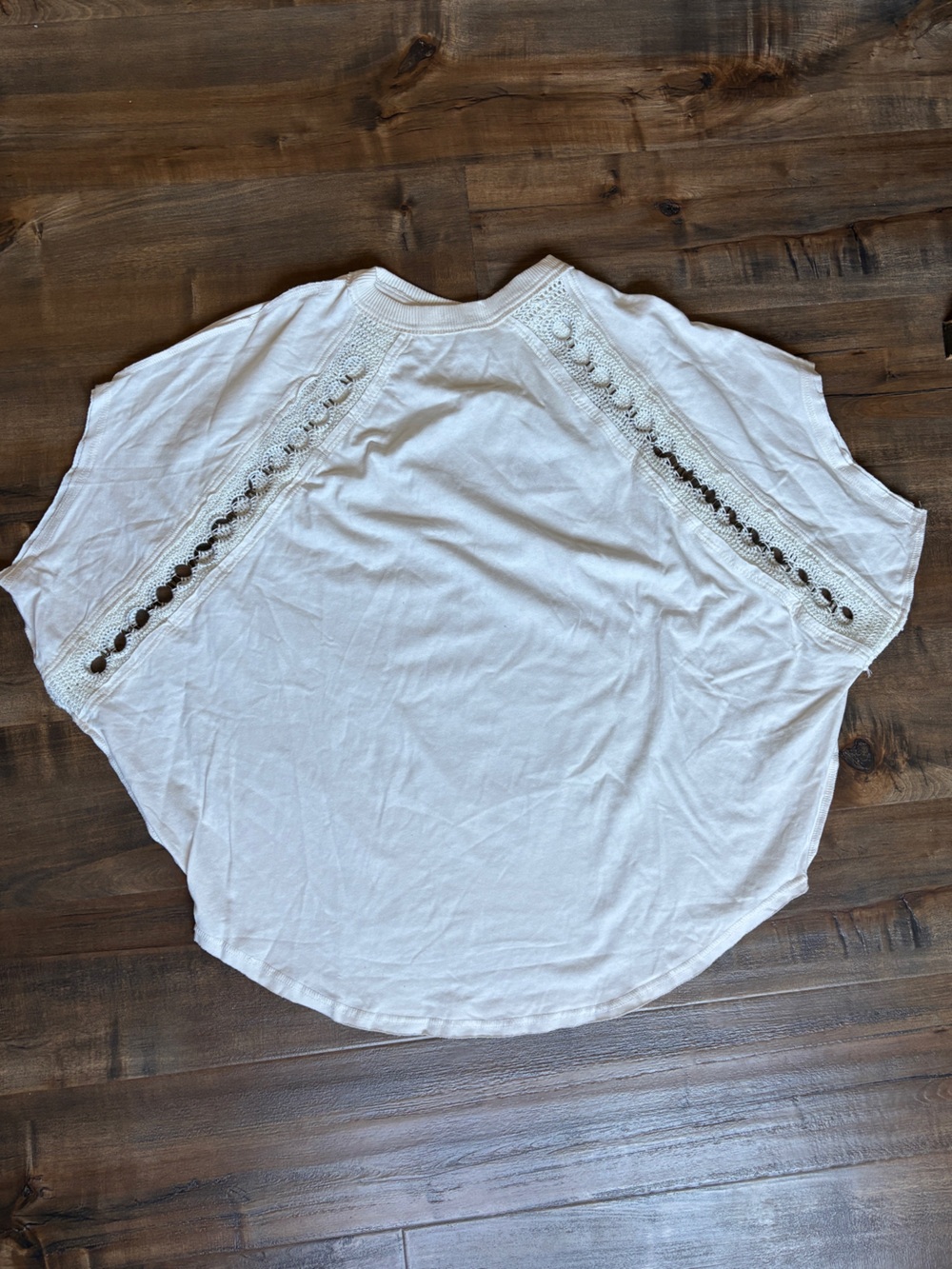 Free People Ragged Around the Edges Crochet-Trim Sleeveless Top